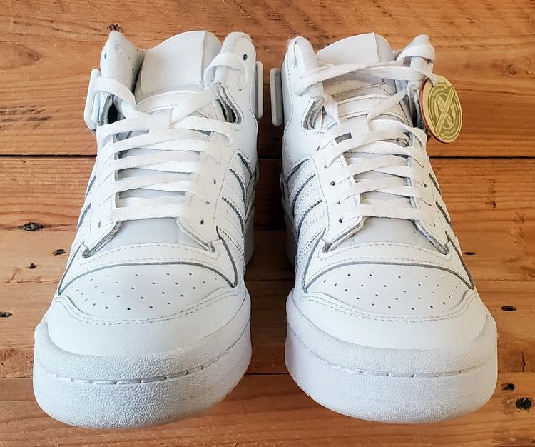 Adidas Forum Mid Leather Trainers UK7.5/US8/EU41 FY4975 Triple White image 2