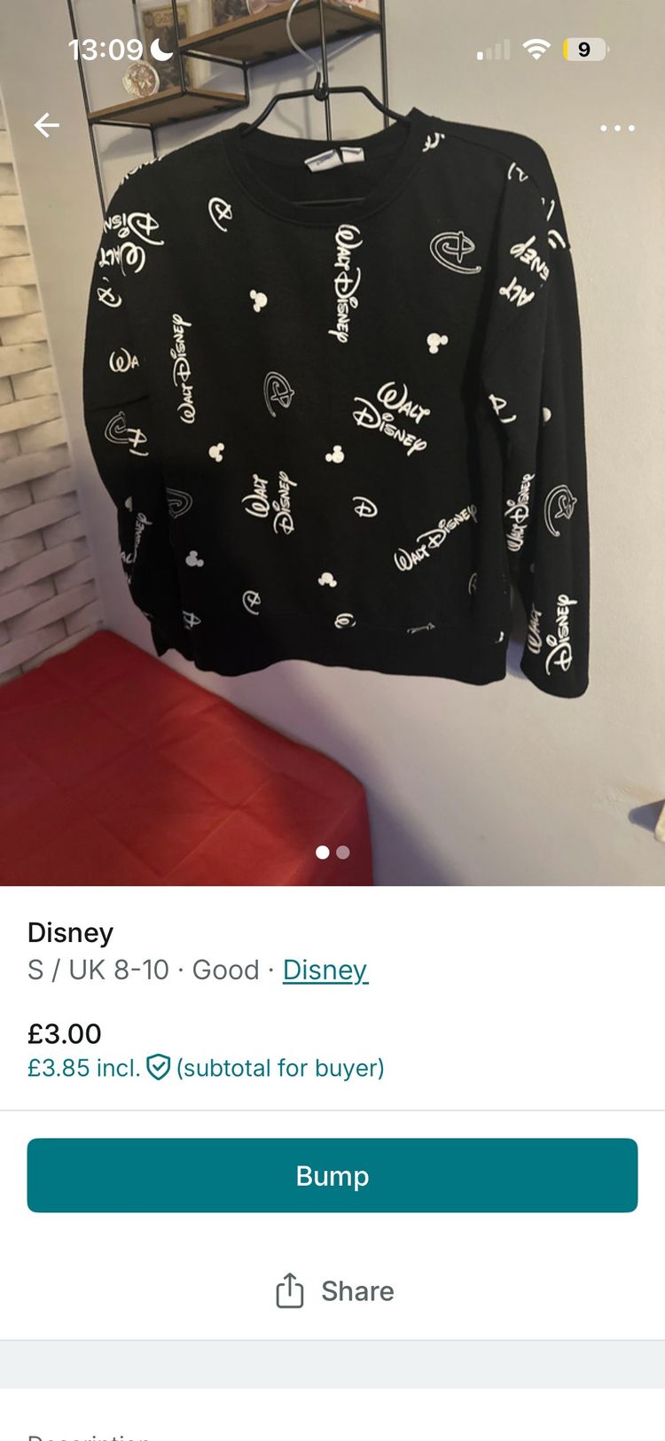 Disney Disney Black Sweatshirt product image