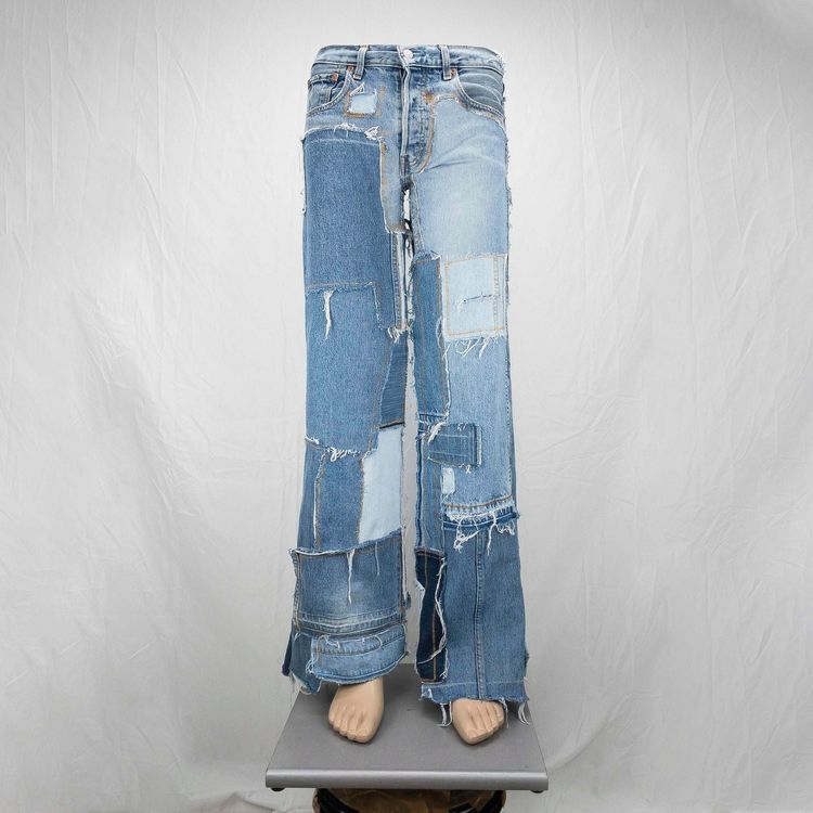 Other Jeans Flare Reworked Vintage PATCHWORK - Size 30/IT44 product image