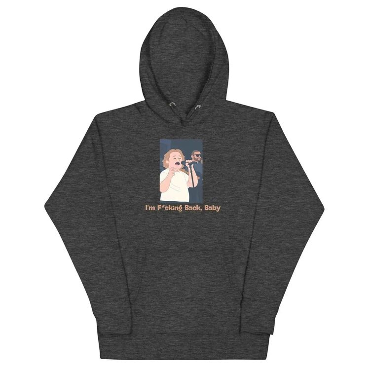 Immagine di Lewis Capaldi I'm Back Unisex White Graphic Artist Fan Gift Hoodie 4