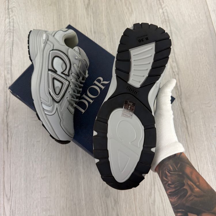 Dior B30 Men’s All Grey Trainers - 43 (Fit Uk 9) (Copy) imagen 12