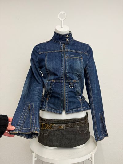 French Connection Denim Cargo Jacket (UK12)