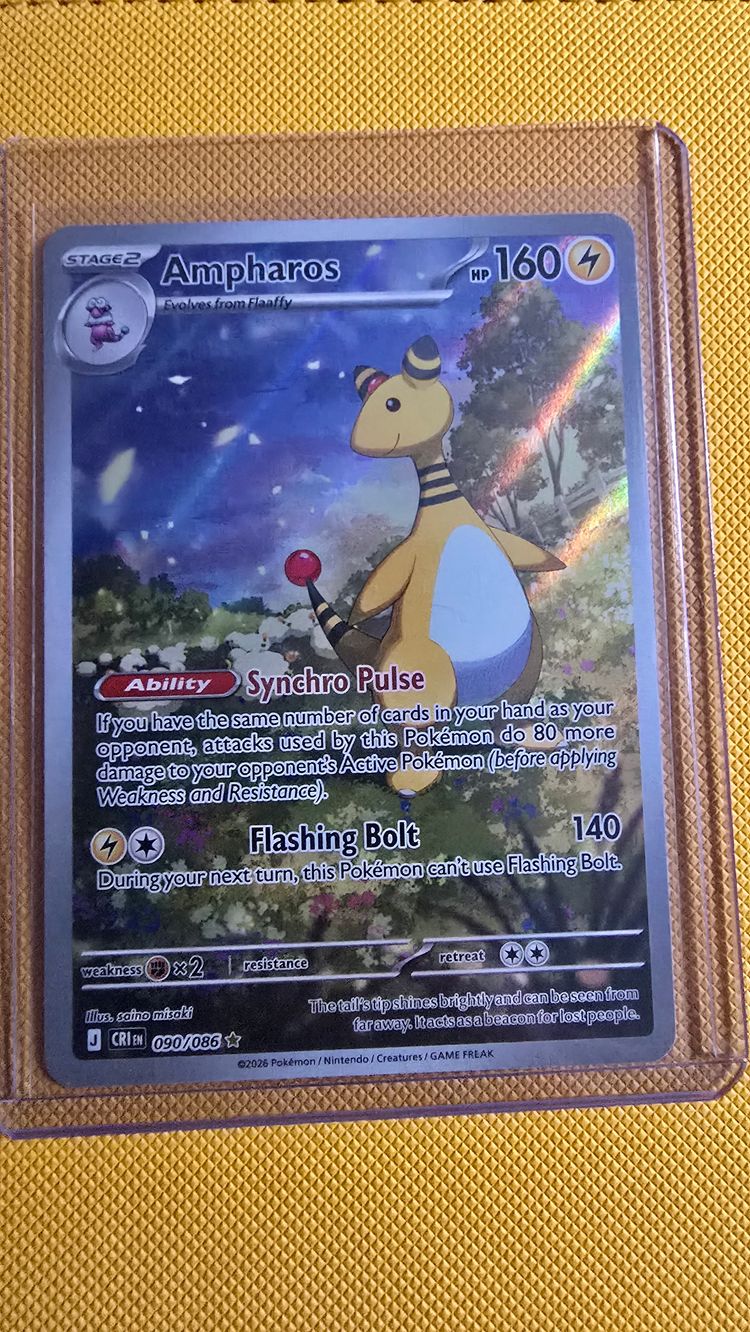 Ampharos Pokémon Card