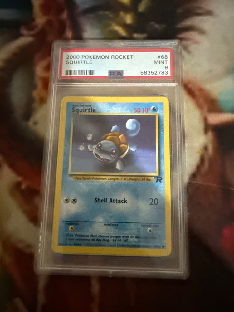 Pokemon tcg squirtle psa 9 image 1