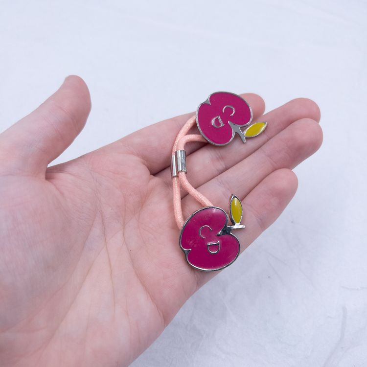 Vintage Dior Apple Charm Hair Tie image 5