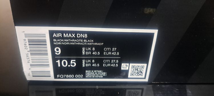 Nike Air Max Dn8 UK8  EUR 42.5 Black Anthracite Brand New Full Box image 7