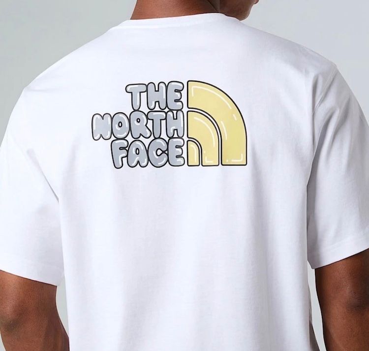 The North Face Unisex Bubble Logo Relaxed T-Shirt White