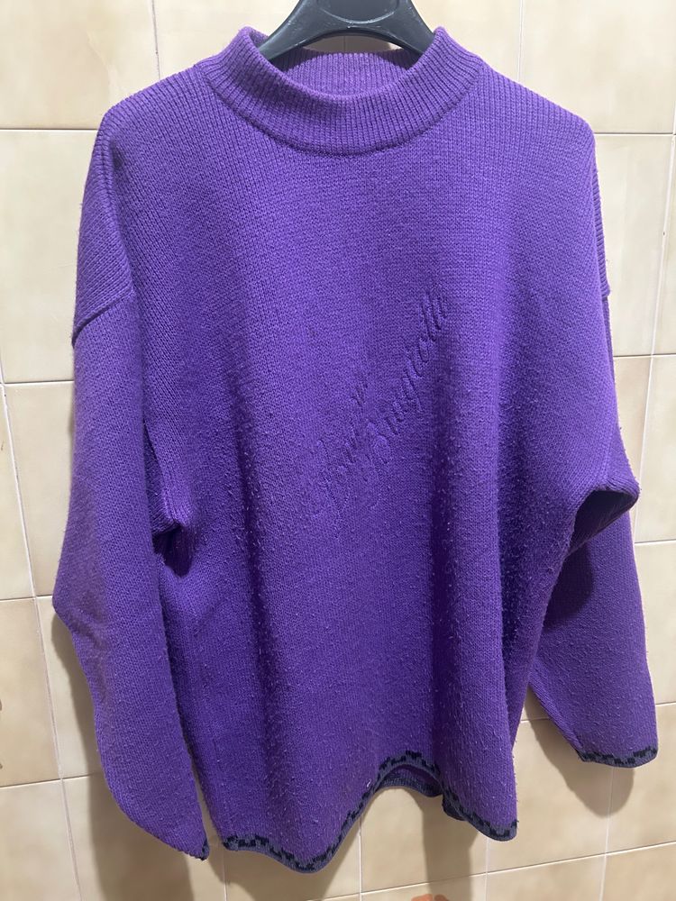 Purple Knitted Sweater
