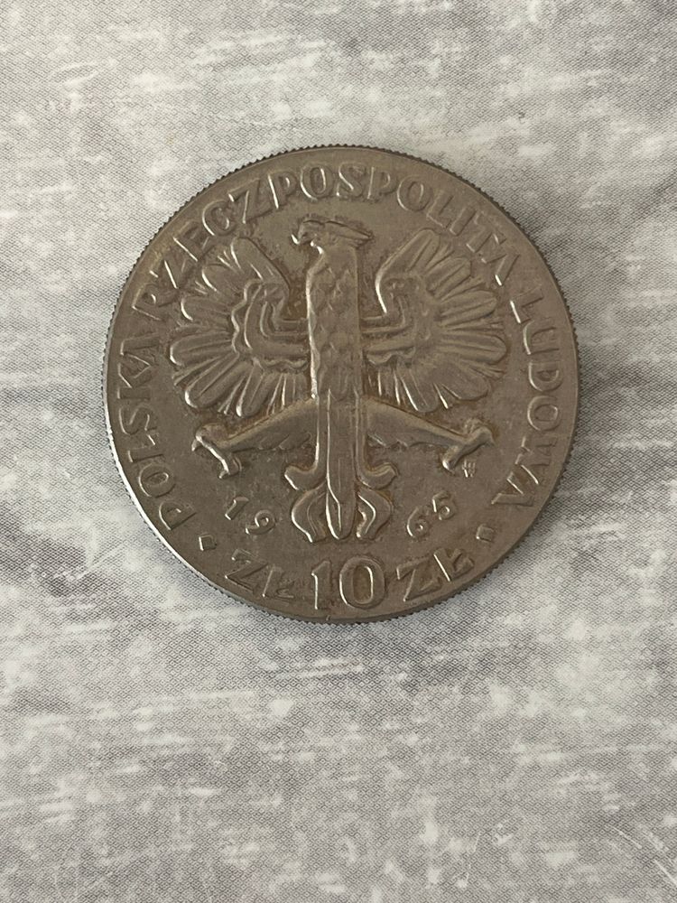 Polish Coin - PRL - 10 złoty - Warsaw Nike - 1965 image 3