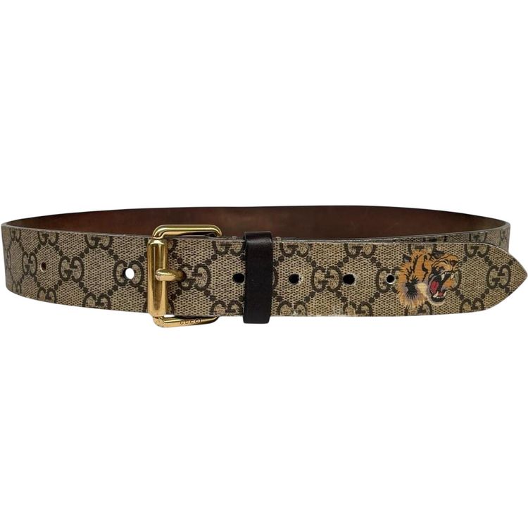 Immagine di Gucci GG Supreme Tiger Print Belt 1