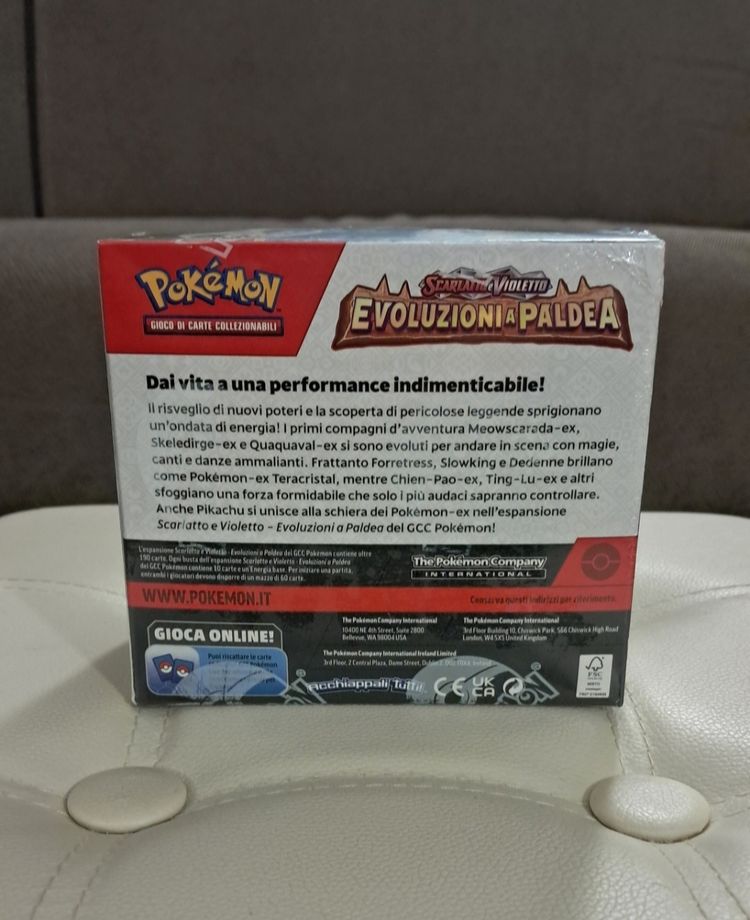 Pokémon Box sigillato di Evoluzioni A Paldea da 36 bustine ITA obraz 2