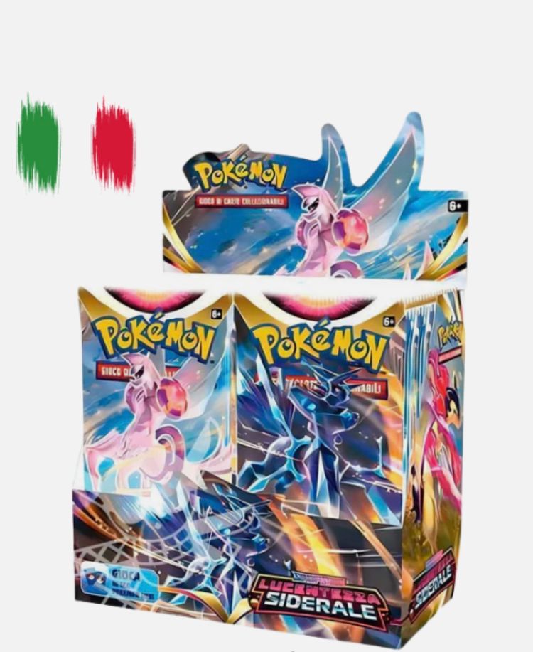 POKEMON LUCENTEZZA SIDERALE BOX 36 BUSTINE SEALED ITA DISPLAY BOOSTER BOX