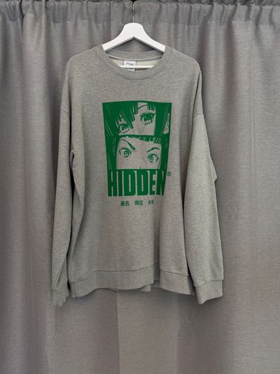 Hidden NY Anime Crewneck Grey
