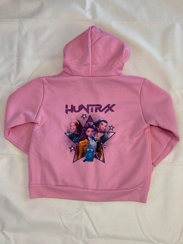 Pink Hoodie With Graphic Print image 2