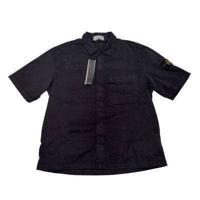Stone Island Shoulder Badge Overshirt Black Overshirt