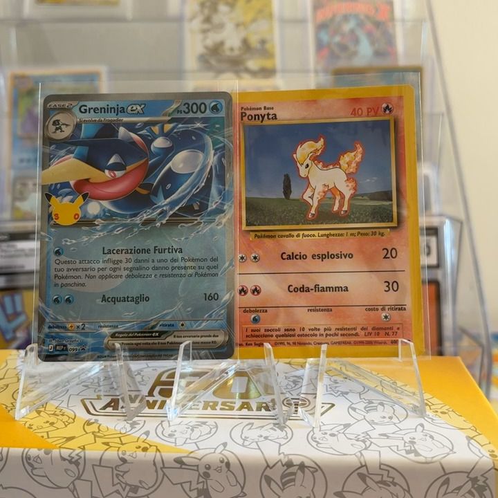 greninja ex promo 30th ita + ponyta good set base ita image 1