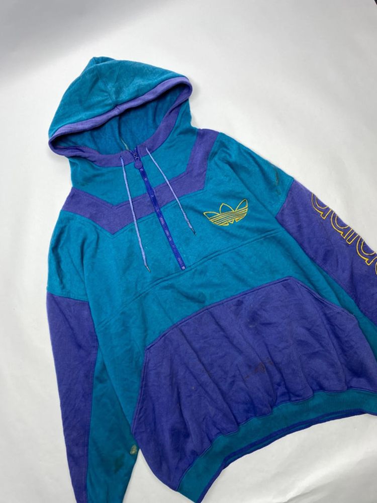 Vintage Adidas Women's Hoodie Sweatshirt obraz 3