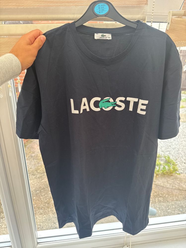 Lacoste Black T-Shirt obraz 1