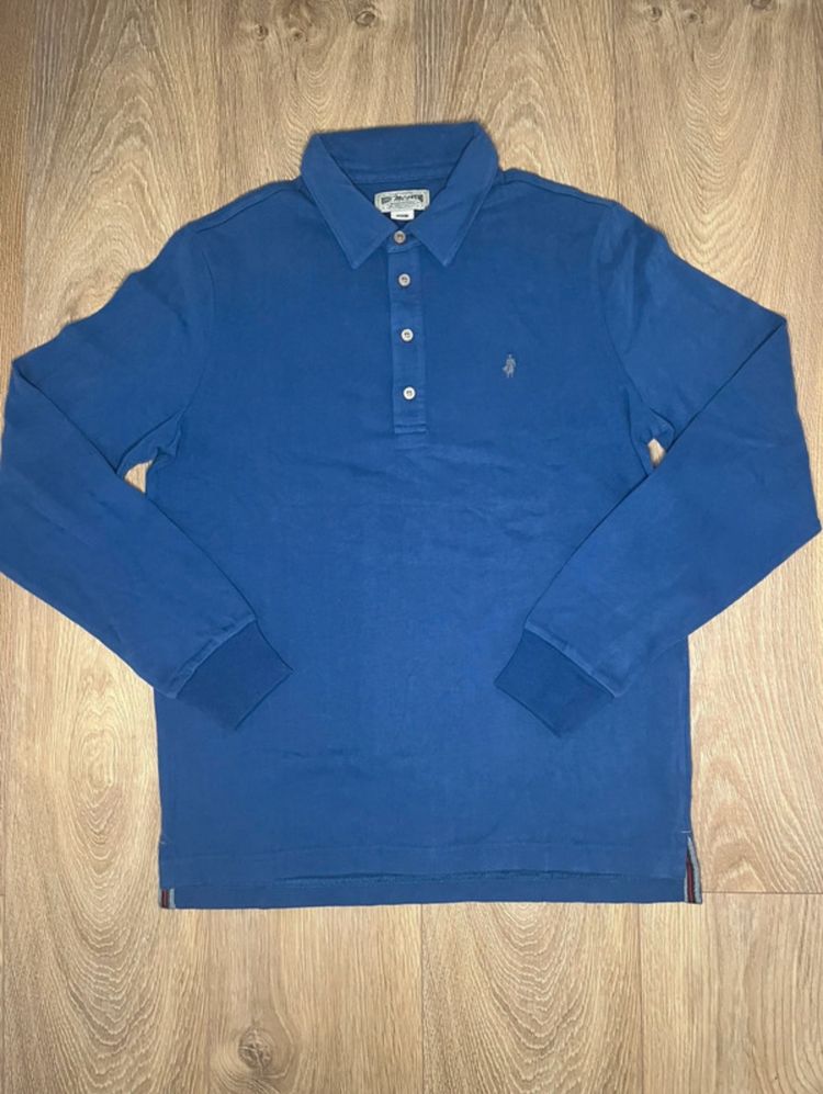 Marlboro Marlboro Classics Blue Long Sleeve Polo Shirt product image