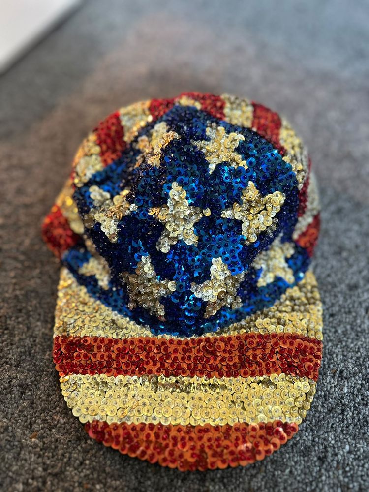 Immagine di Sequin American Flag Cap 1
