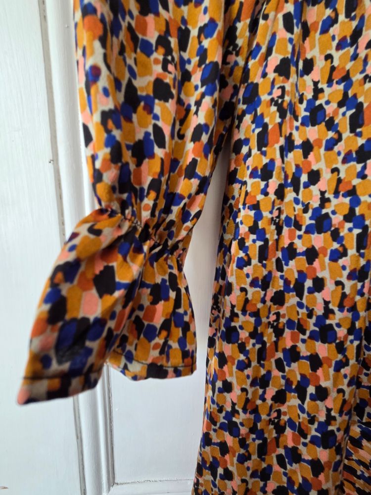 Girls On Film Patterned Long Sleeve Dress 5