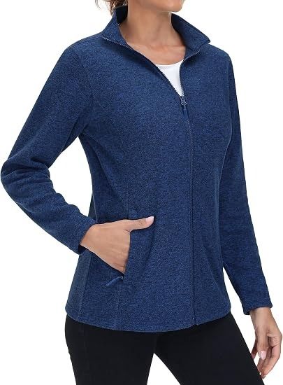 Blue Zip-Up Fleece Jacket image 1