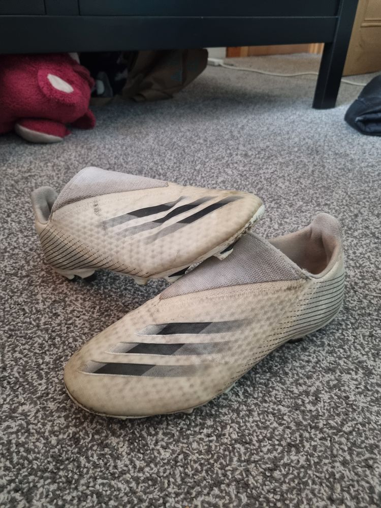 Other White Football Boots With Black Stripes product image