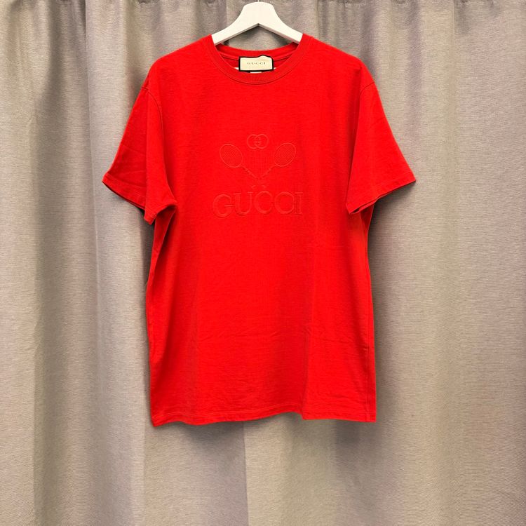 Immagine di Gucci Oversize Tennis T-Shirt Red L 1