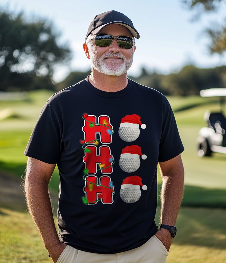 Ho-Ho-Hole in One! Santa Golf t-shirt AU image 5