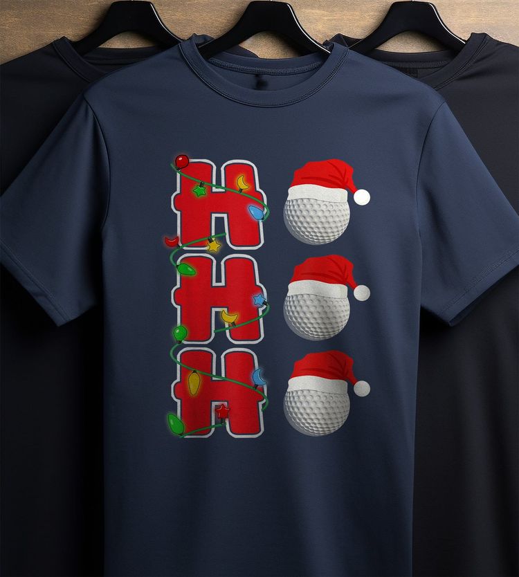 Ho-Ho-Hole in One! Santa Golf t-shirt AU image 2