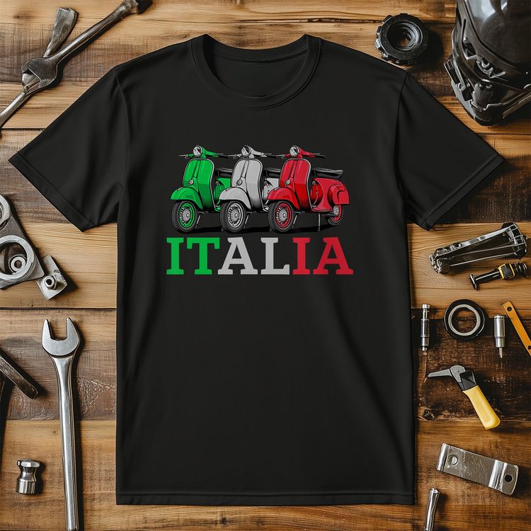 Italia Vintage Scooter T-shirt - image 1
