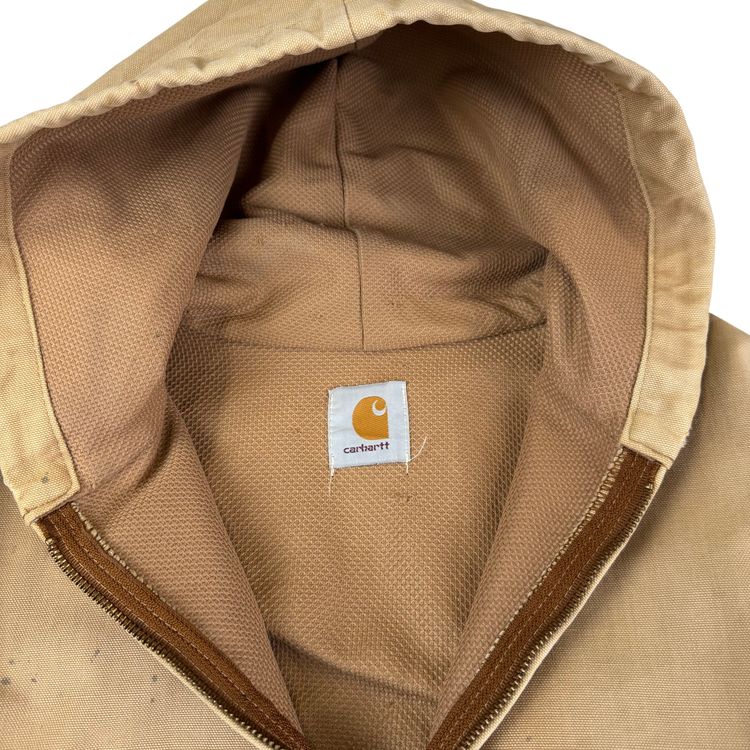 Carhartt Active Workwear Full-Zip Hooded Jacket Beige Brown obraz 2
