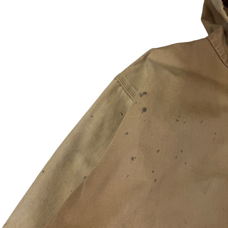 Carhartt Active Workwear Full-Zip Hooded Jacket Beige Brown obraz 3