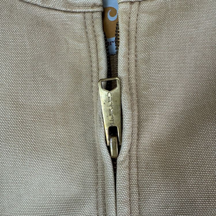 Carhartt Active Workwear Full-Zip Hooded Jacket Beige Brown obraz 5