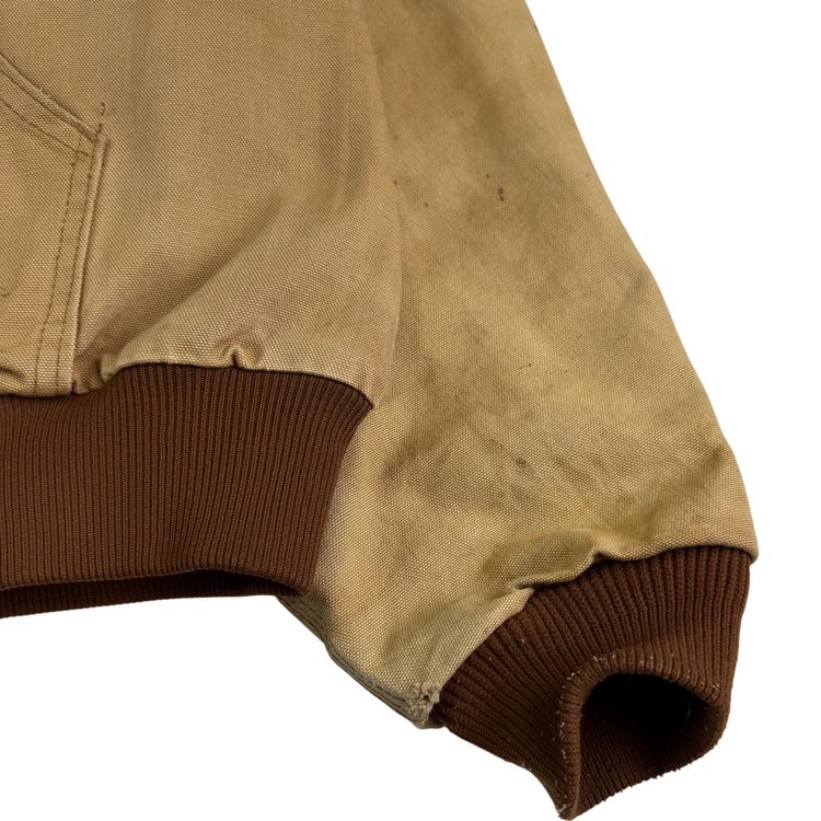 Carhartt Active Workwear Full-Zip Hooded Jacket Beige Brown obraz 6