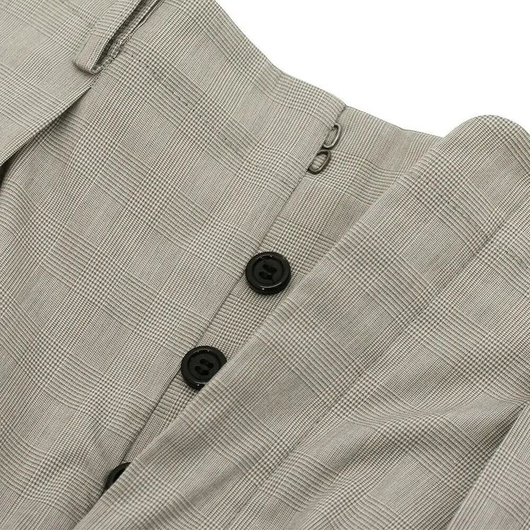 Grey Prince of Wales Check Shorts 8