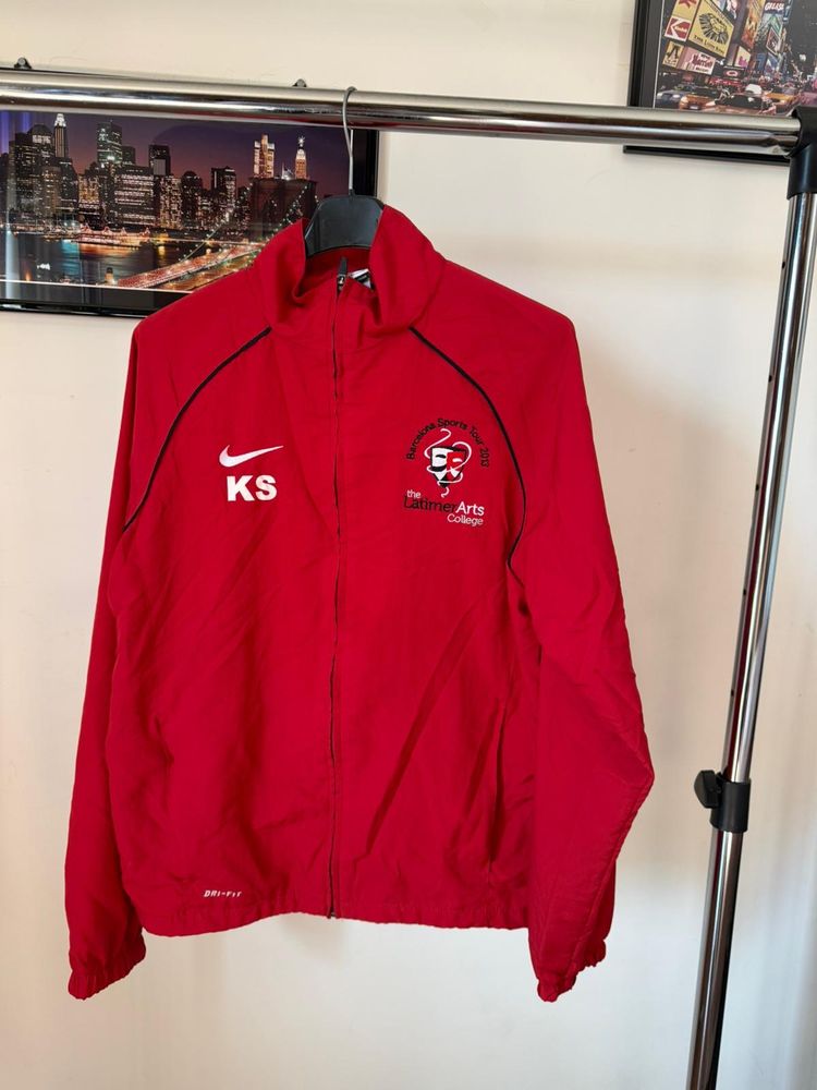 Barcellona Nike Red Zip-Up Jacket