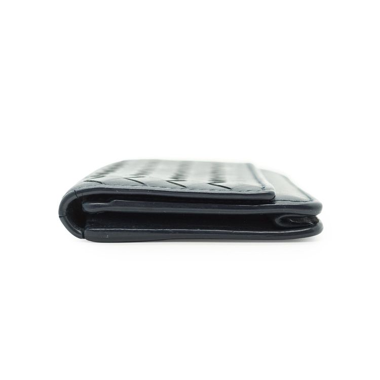 Bottega Veneta Vintage Leather Wallet Intrecciato obraz 6