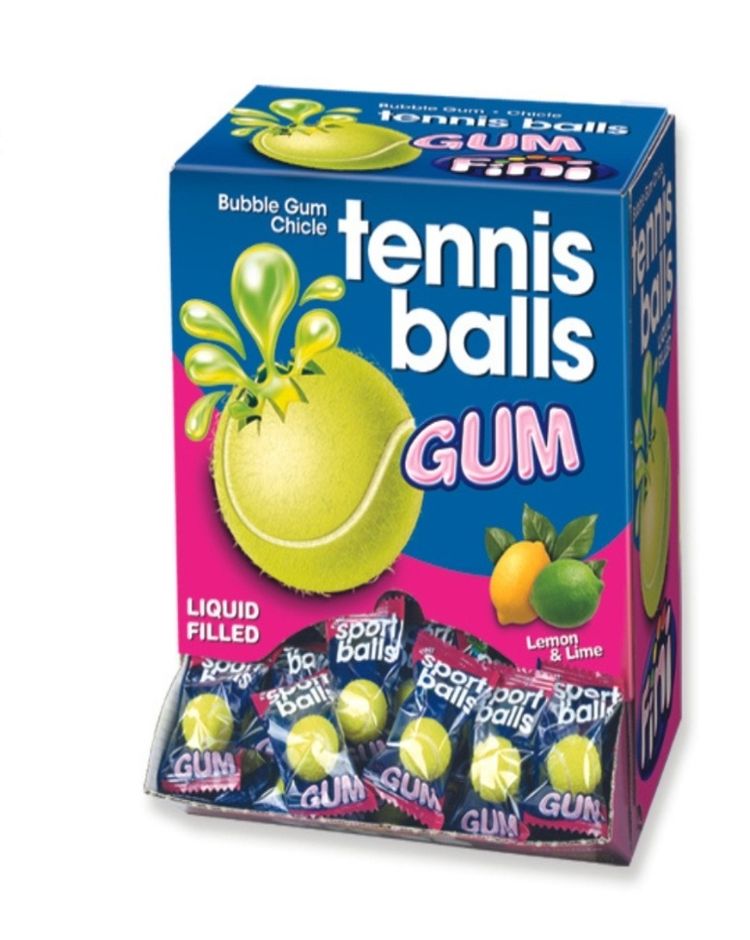 Junk Food Tennis Balls Gum box of 200  product image