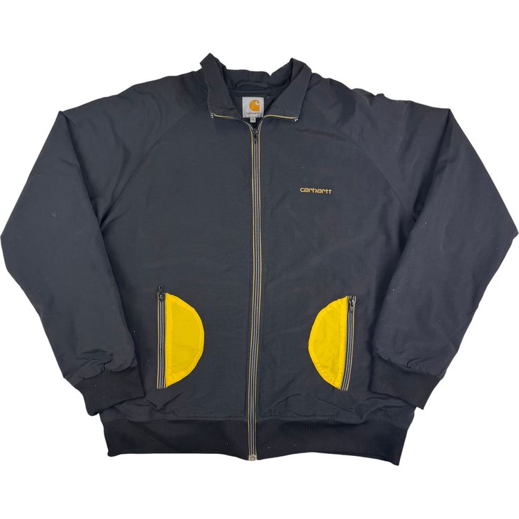 Carhartt Relay Full-Zip Harrington Jacket Black Yellow