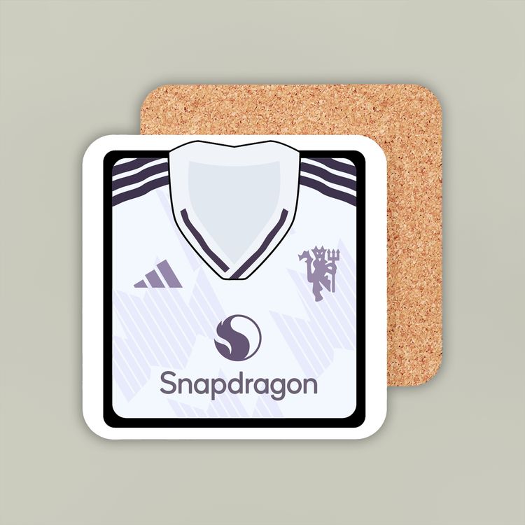 Manchester United 2025-26 Away Coaster image 1