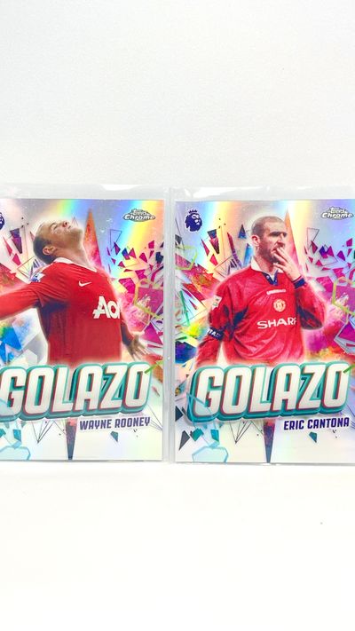 Lote 2 Golazo - Manchester United - Chrome EPL 25-26 - Wayne Rooney + Eric Cantona