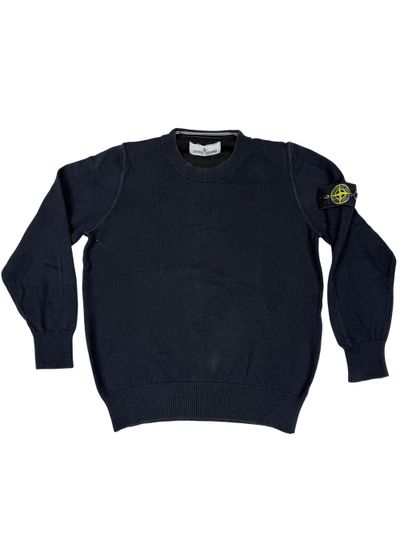 Stone Island Junior Badge Sweatshirt - Navy (527908426)