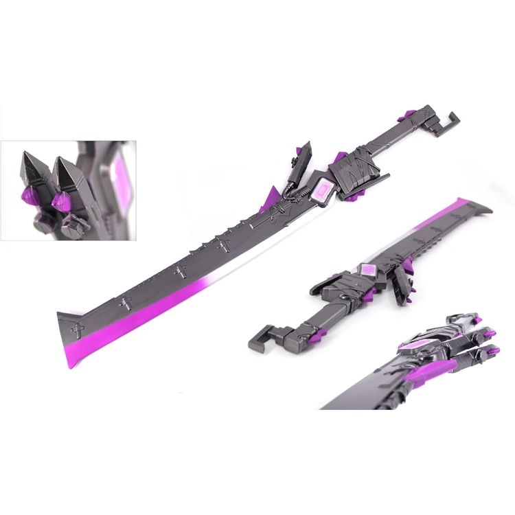 PUBG Battlegrounds Mobile Purple Flame Sci-Fi Foam Cosplay Sword 2