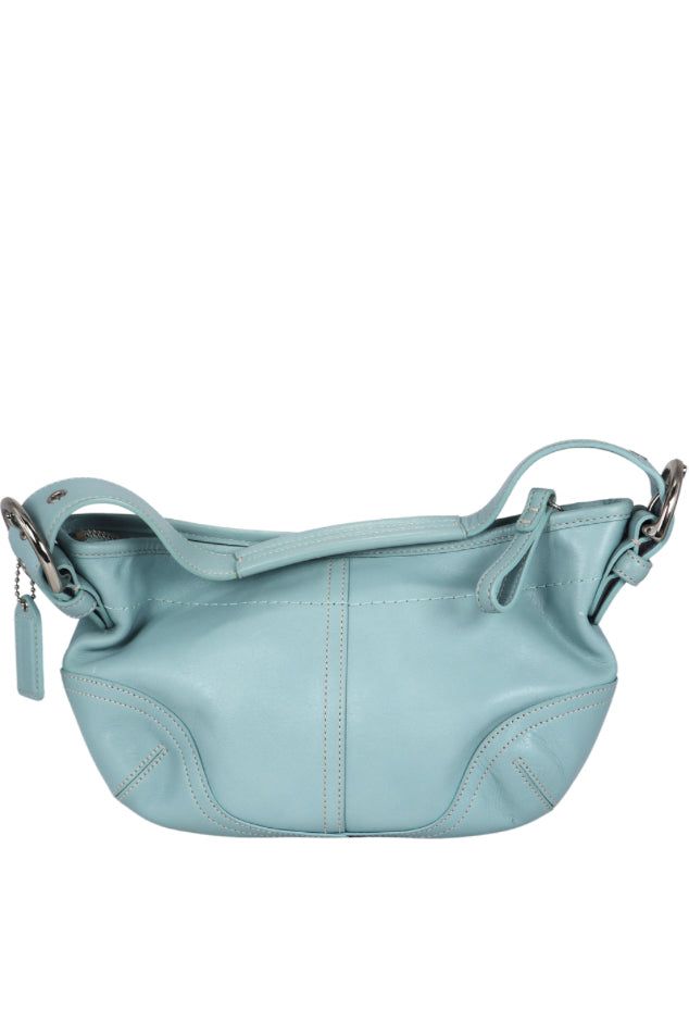 Coach Coach Vintage Y2K Mini Leather Shoulder Bag in Baby Blue product image