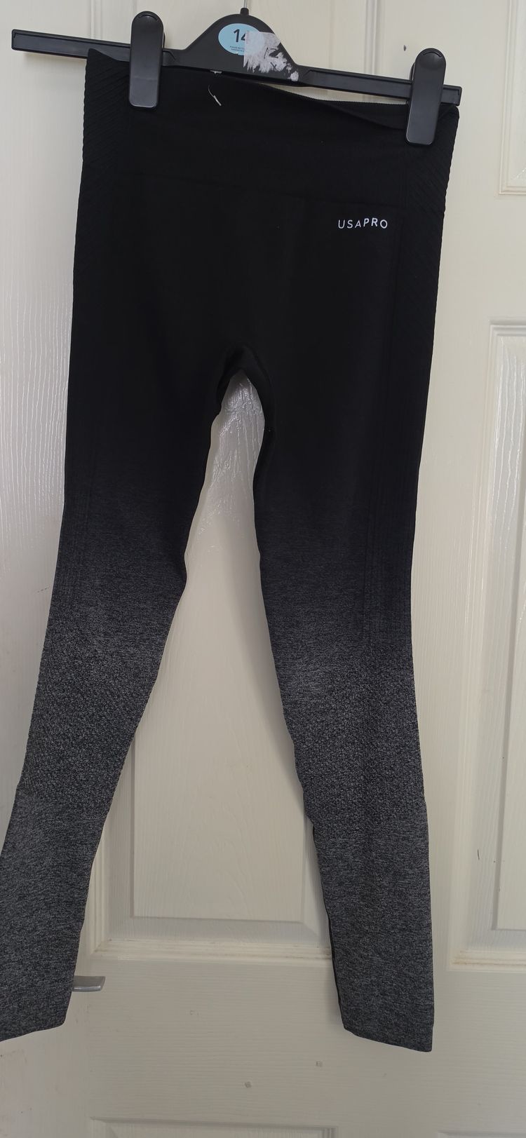 Usapro Black To Grey Ombre Leggings obraz 2