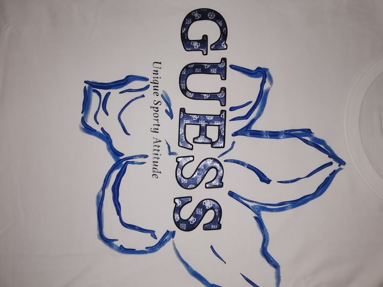 Immagine di Guess White Graphic T-Shirt 2