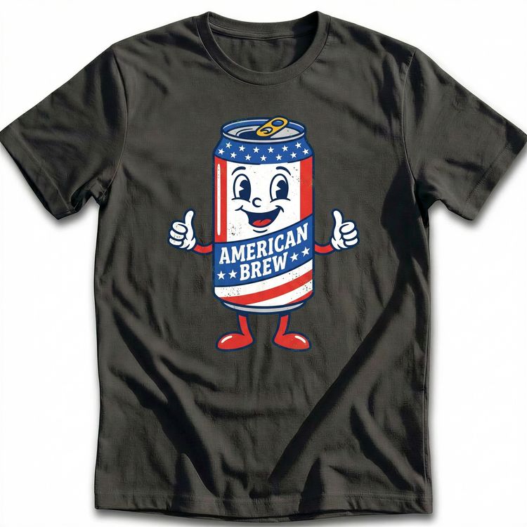 Patriotic Beer Can T-Shirt image 2