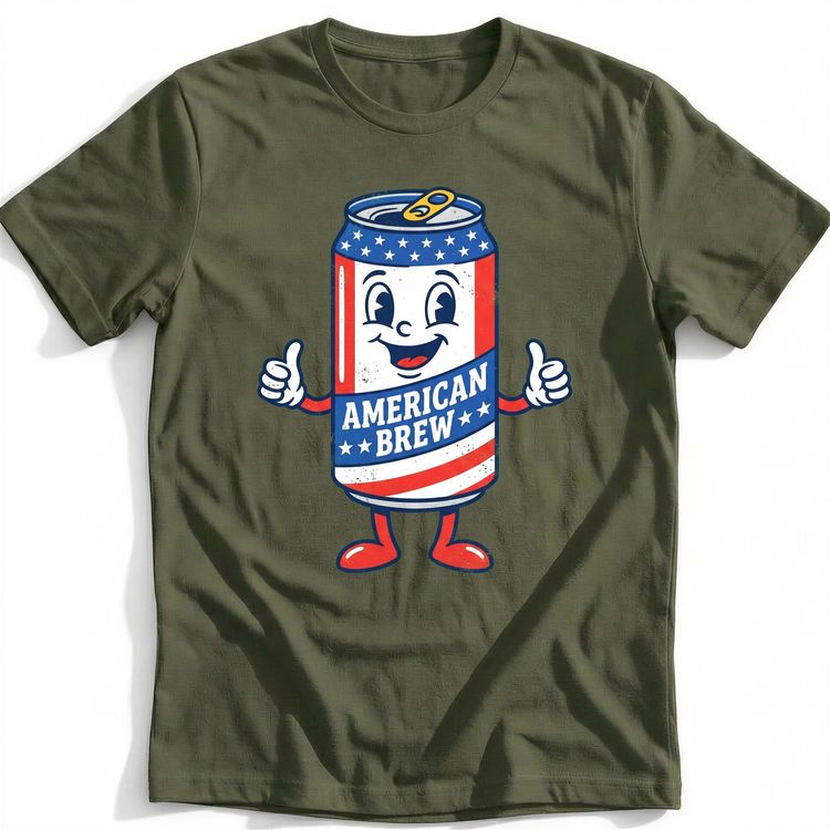 Patriotic Beer Can T-Shirt image 4
