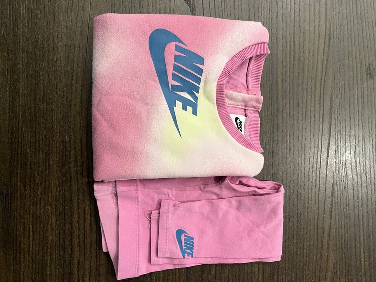 Immagine di Nike Pink Tie-Dye Sweatshirt And Leggings Set 8